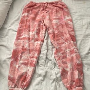 Pink Tie Dye Sweatpants